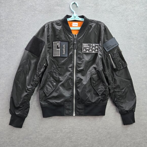 VINTAGE Alpha Industries Men Jacket M Flight Flyer MA1 Intermediate Twitch - Picture 2 of 14